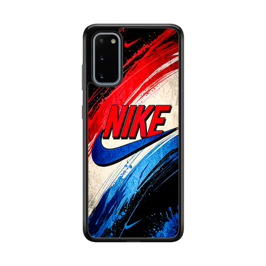 Nike Artistic Colorful Splash Samsung Galaxy S20 Case-Mobile Phone Case-Rubber Black (2D Case)-Altracase