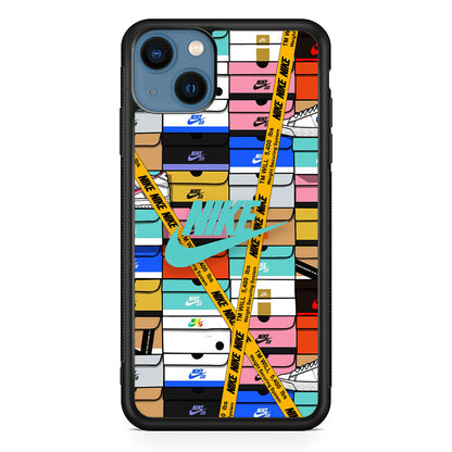 Nike Box Shoes Collage iPhone 15 Plus Case