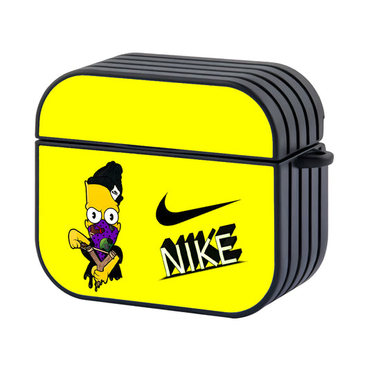 Nike Cartoon Bart Simpson Yellow Apple Airpods 3 Case - AirPod Case - Altracase
