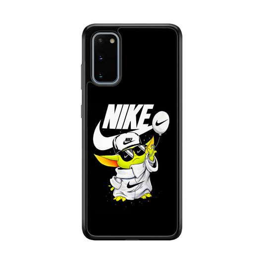 Nike Chibi Yoda Star Wars Samsung Galaxy S20 Case-Mobile Phone Case-Rubber Black (2D Case)-Altracase
