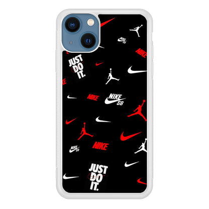 Nike Collage Emblem Jordan iPhone 15 Plus Case