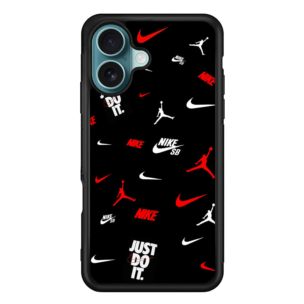 Nike Collage Emblem Jordan iPhone 16 Plus Case - Altracase