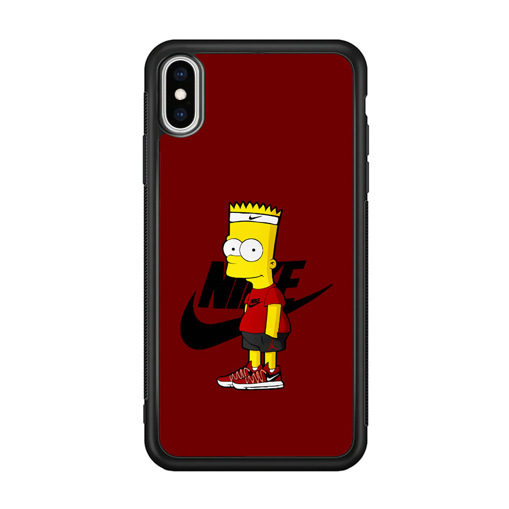 Nike Cool Bart Simpson iPhone Xs Case