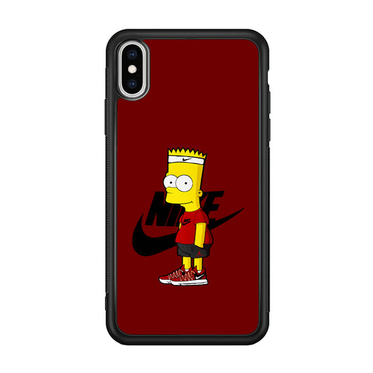 Nike Cool Bart Simpson iPhone Xs Max Case