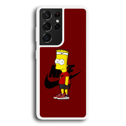 Nike Cool Bart Simpson Samsung Galaxy S22 Ultra Case