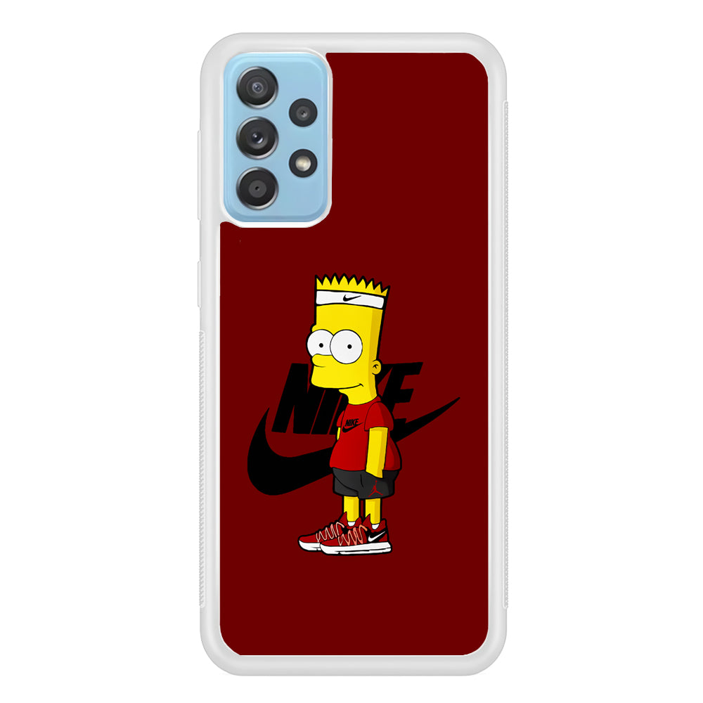 Nike Cool Bart Simpson Samsung Galaxy A52 Case