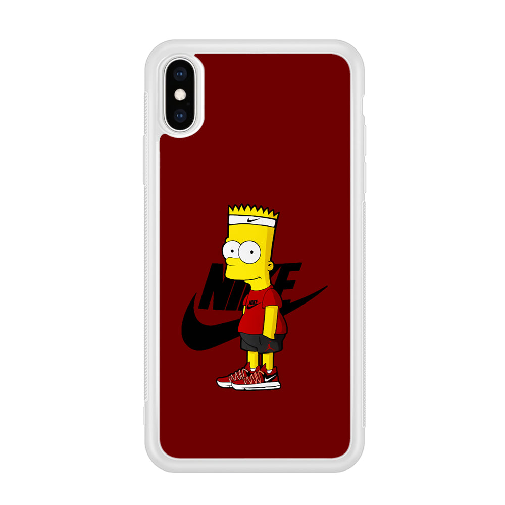 Nike Cool Bart Simpson iPhone Xs Case