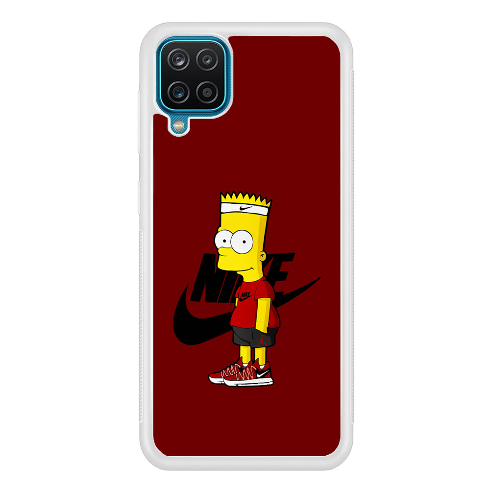 Nike Cool Bart Simpson Samsung Galaxy A12 Case