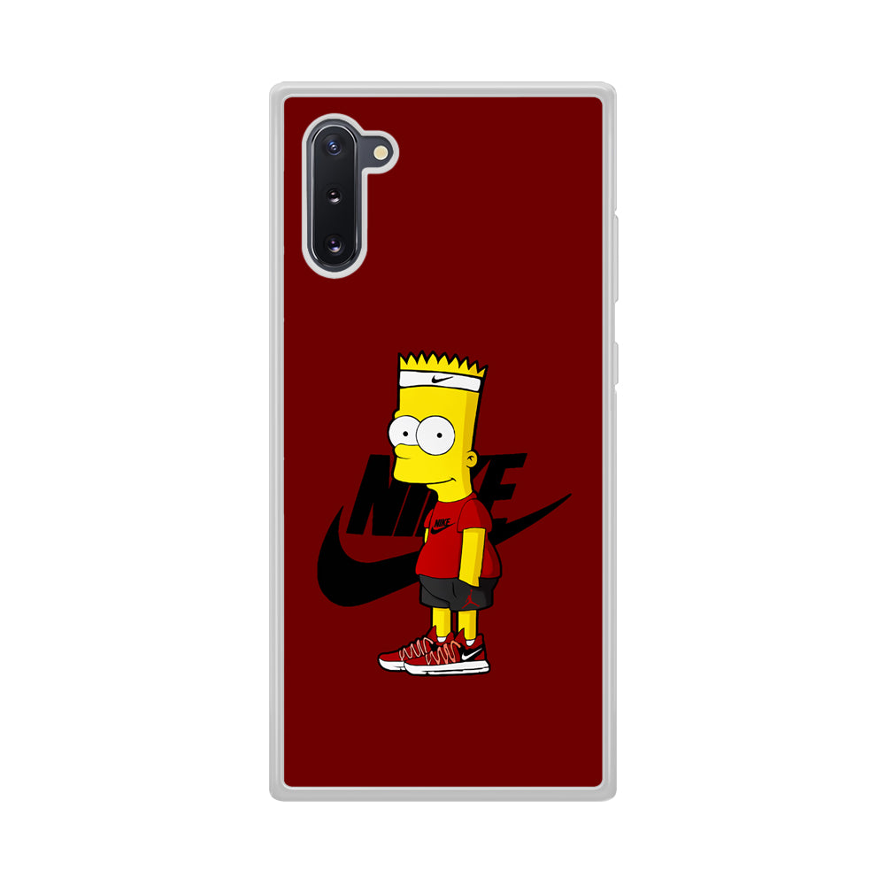 Nike Cool Bart Simpson Samsung Galaxy Note 10 Case