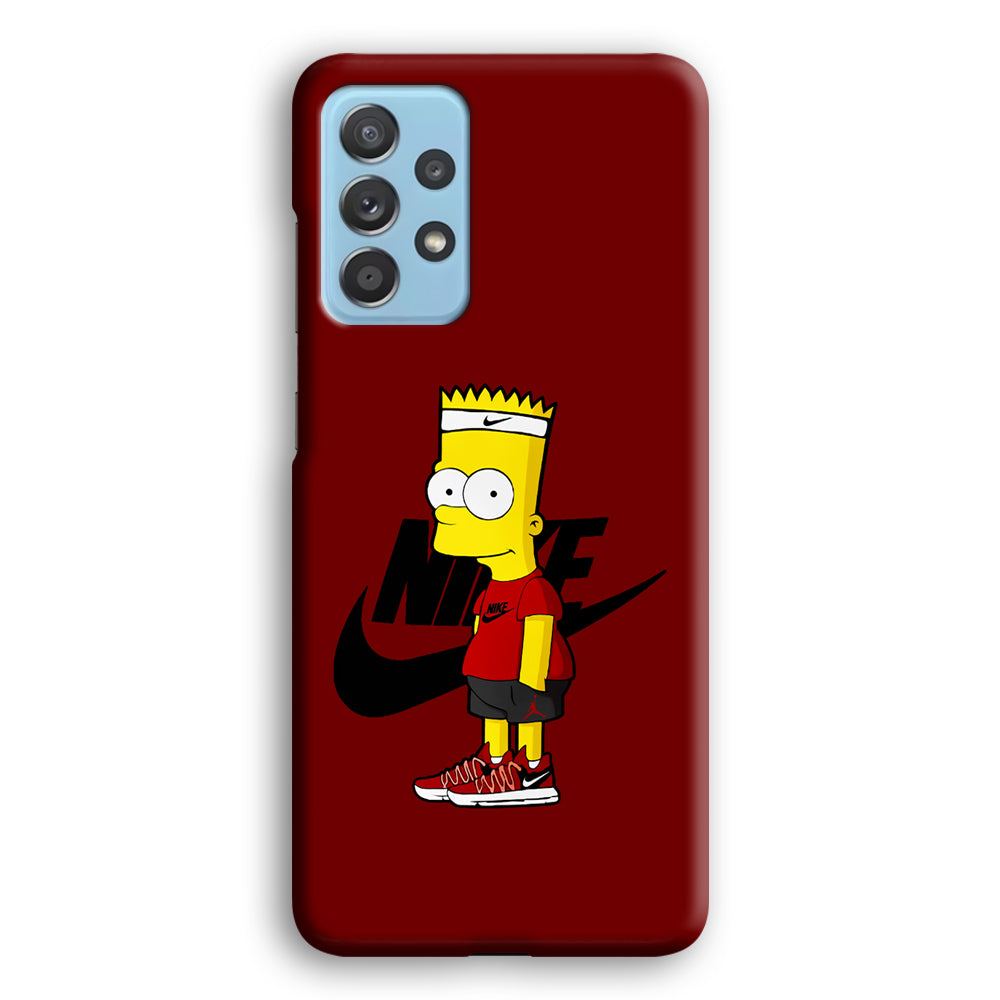 Nike Cool Bart Simpson Samsung Galaxy A72 Case