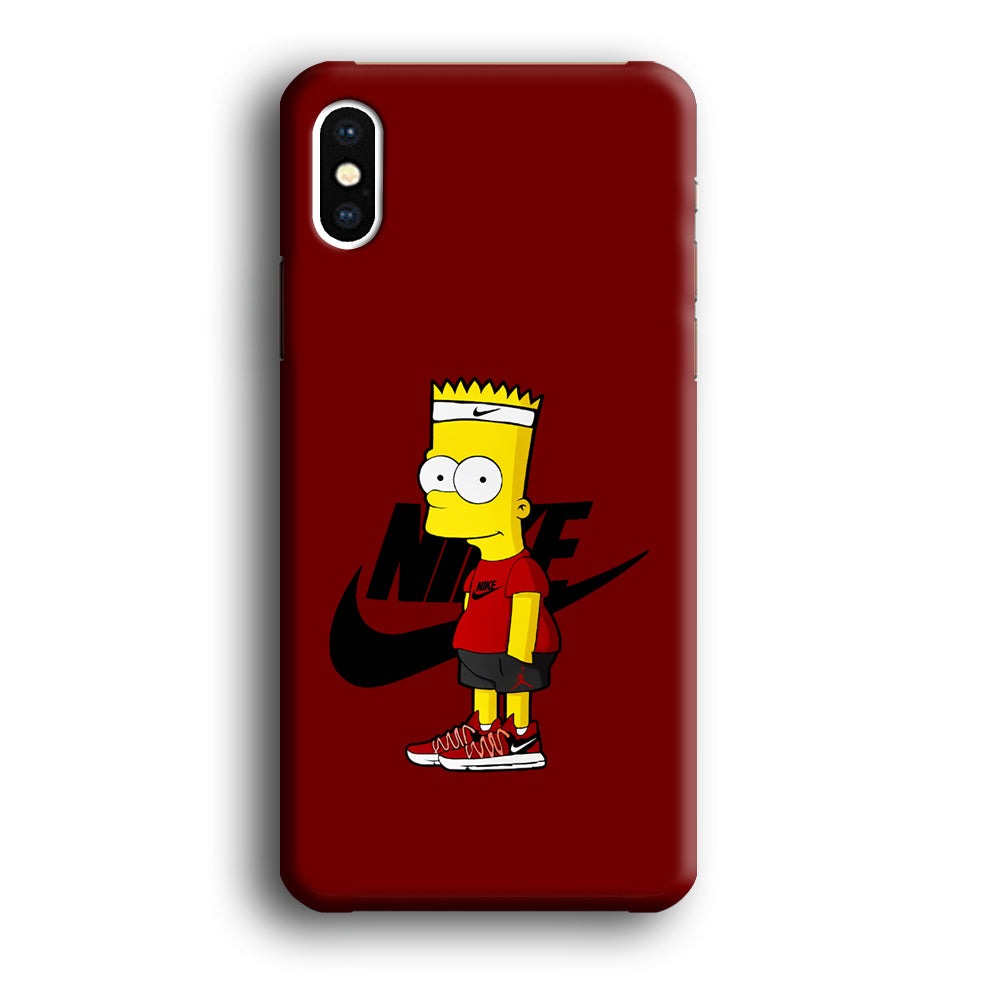 Nike Cool Bart Simpson iPhone Xs Case