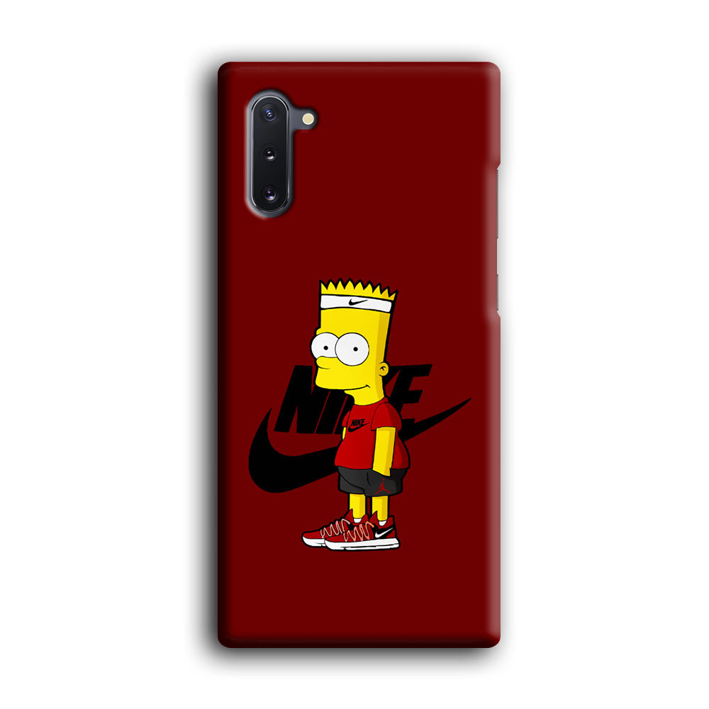 Nike Cool Bart Simpson Samsung Galaxy Note 10 Case