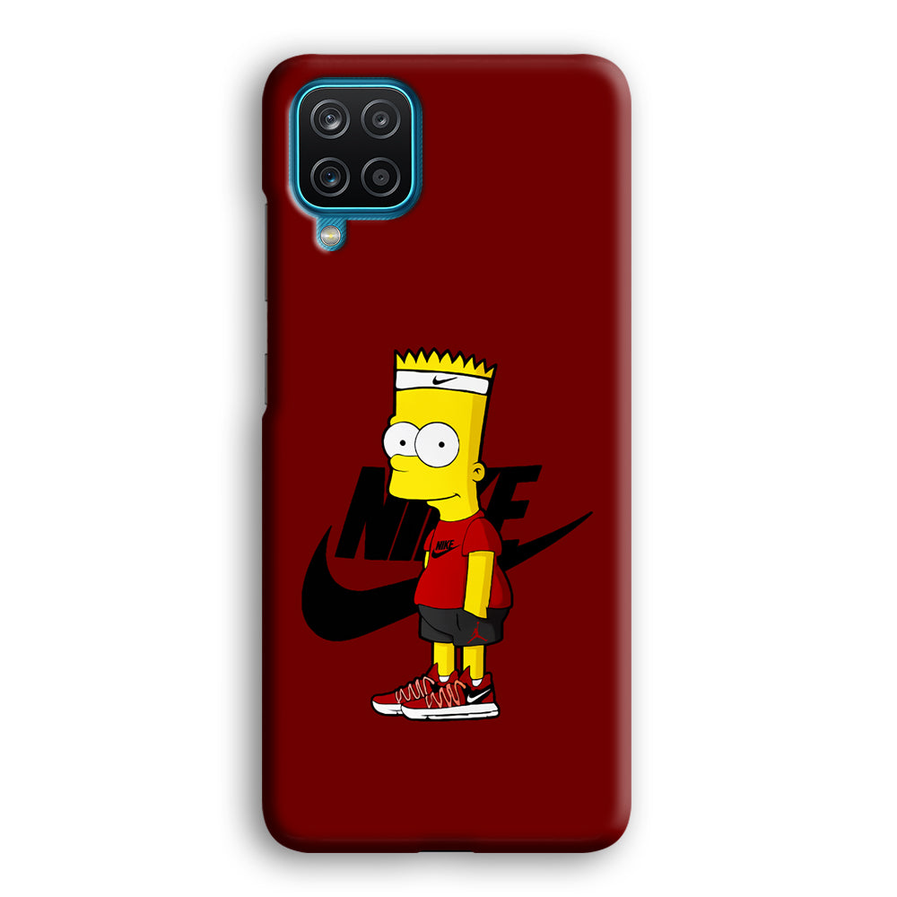 Nike Cool Bart Simpson Samsung Galaxy A12 Case