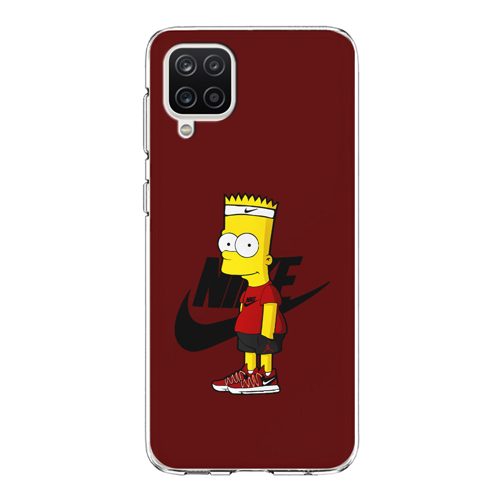 Nike Cool Bart Simpson Samsung Galaxy A12 Case