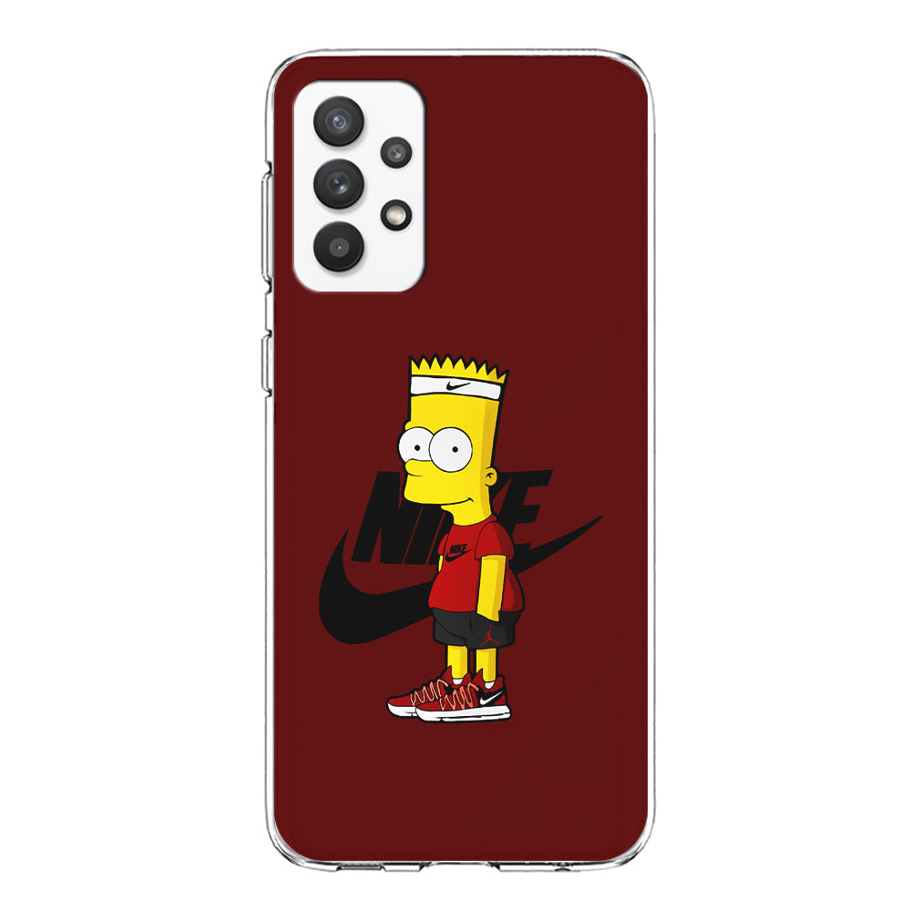 Nike Cool Bart Simpson Samsung Galaxy A32 Case