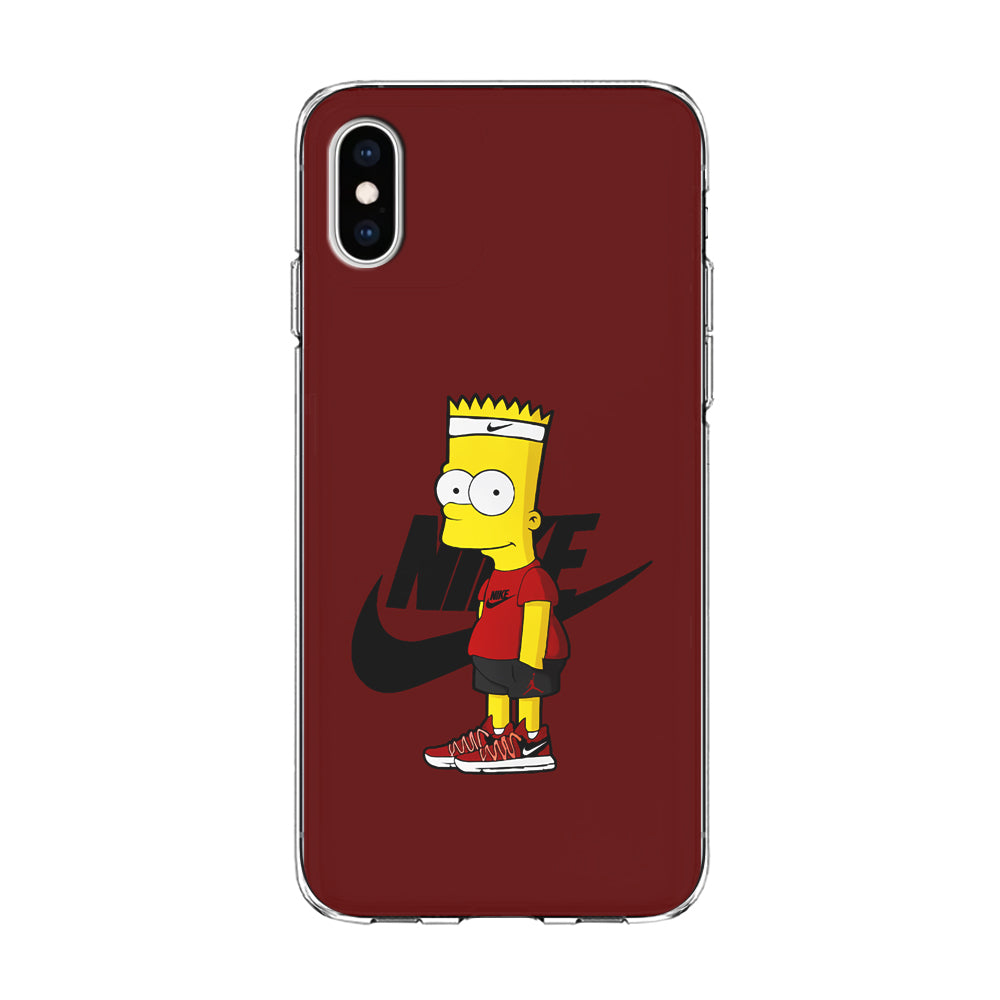 Nike Cool Bart Simpson iPhone Xs Case