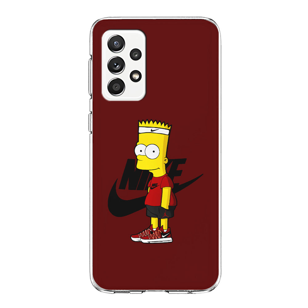 Nike Cool Bart Simpson Samsung Galaxy A52 Case