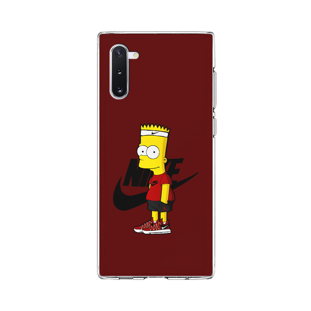 Nike Cool Bart Simpson Samsung Galaxy Note 10 Case