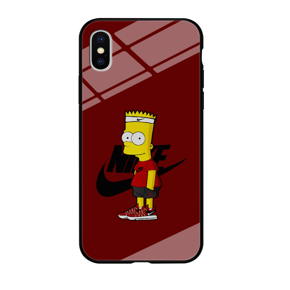 Nike Cool Bart Simpson iPhone Xs Case