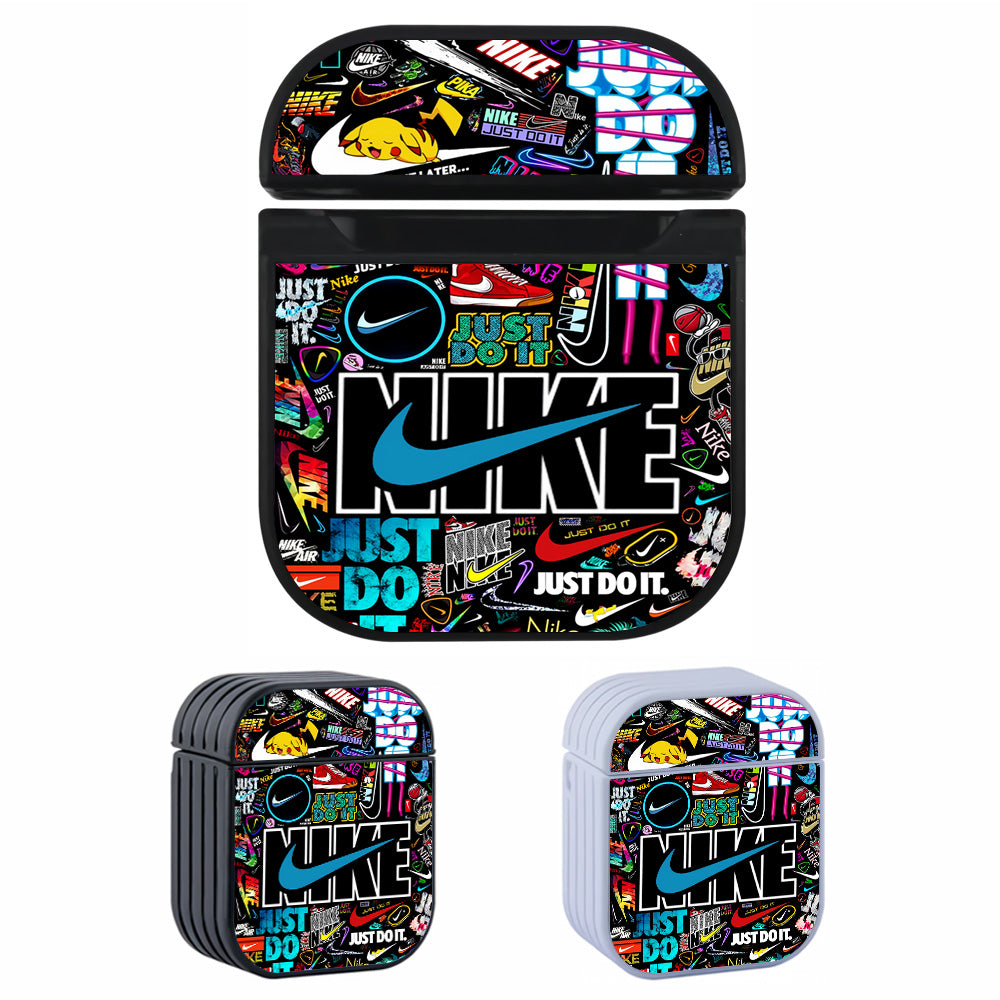 Nike Cool Logo Art Pattern Apple AirPods Case-AirPod Case-Altracase
