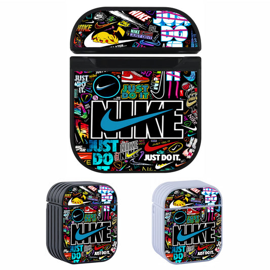 Nike Cool Logo Art Pattern Apple AirPods Case-AirPod Case-Altracase