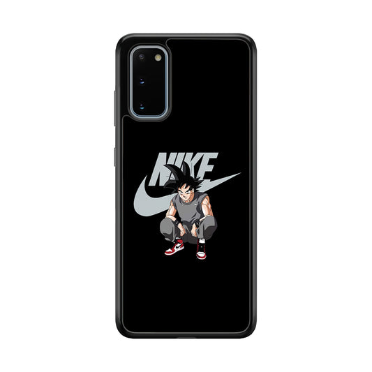 Nike Dragon Ball Goku Samsung Galaxy S20 Case-Mobile Phone Case-Rubber Black (2D Case)-Altracase