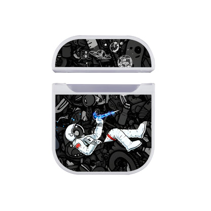 Nike Graffiti Astronaut Doodle Apple AirPods Case-AirPod Case-White-Altracase