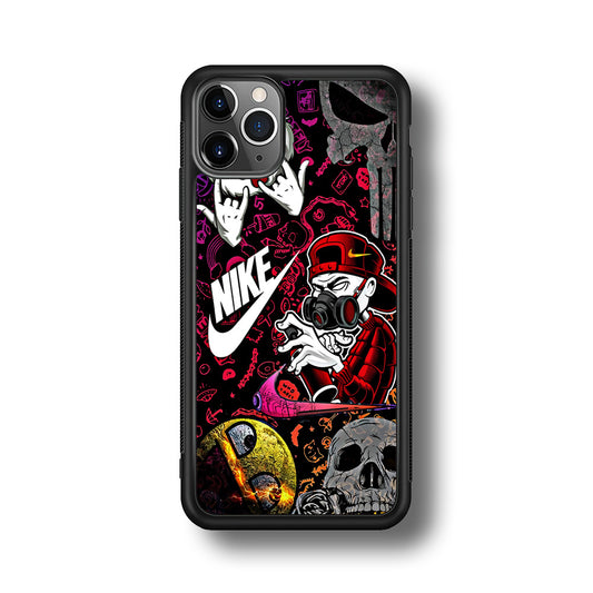 Nike Graffiti Sticker Art iPhone 11 Pro Max Case