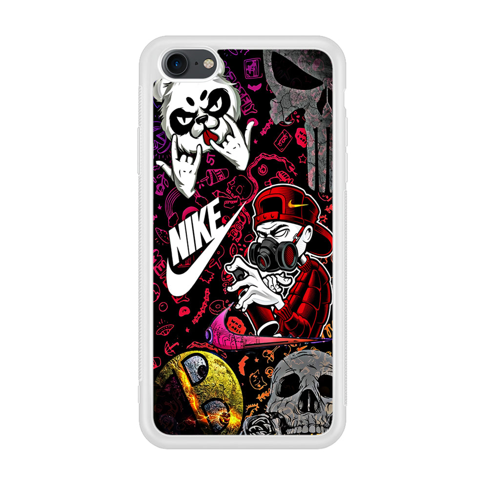 Nike Graffiti Sticker Art iPhone SE 2020 Case