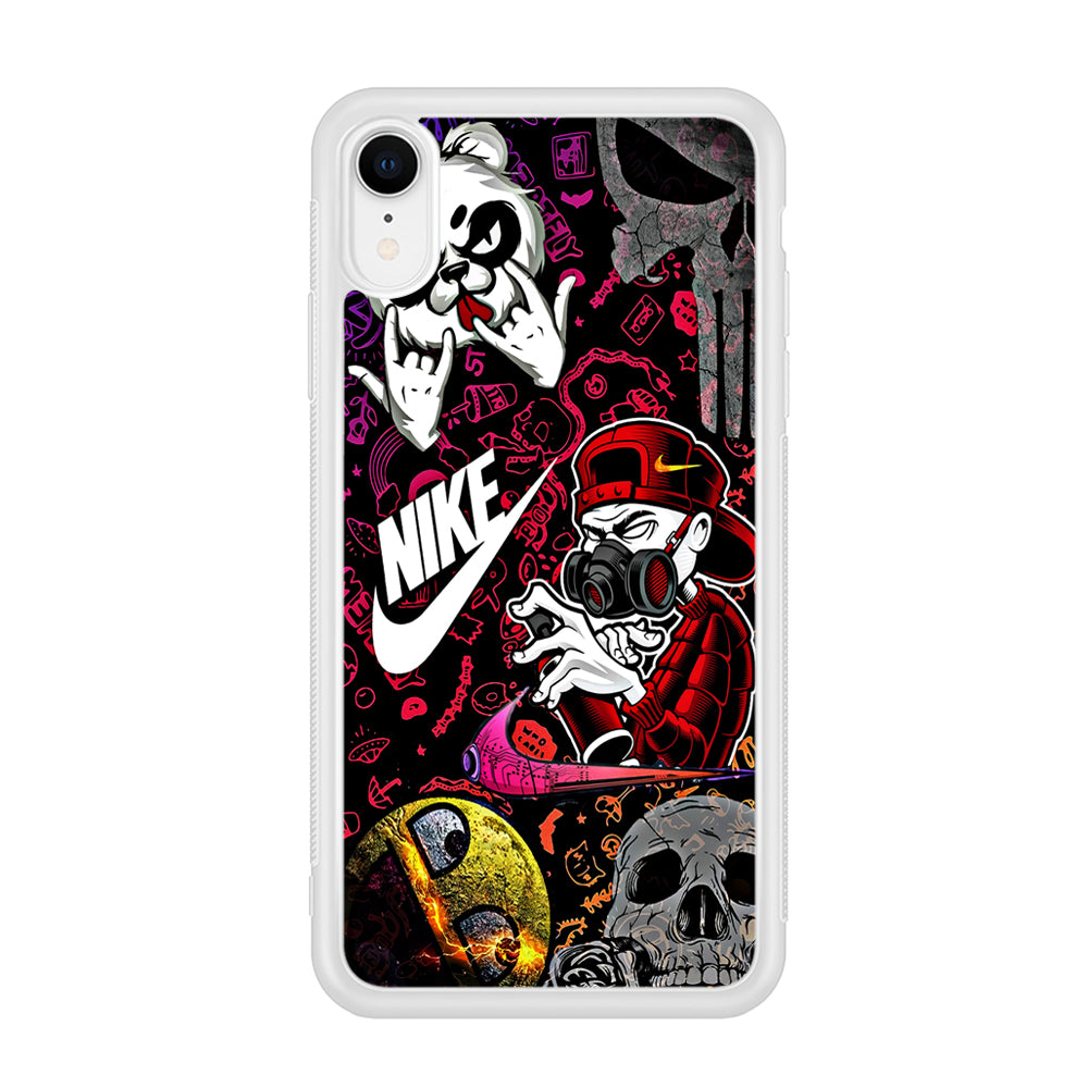 Nike Graffiti Sticker Art iPhone XR Case