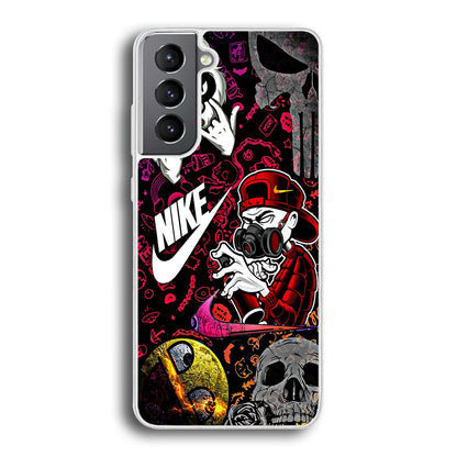 Nike Graffiti Sticker Art Samsung Galaxy S23 Plus Case