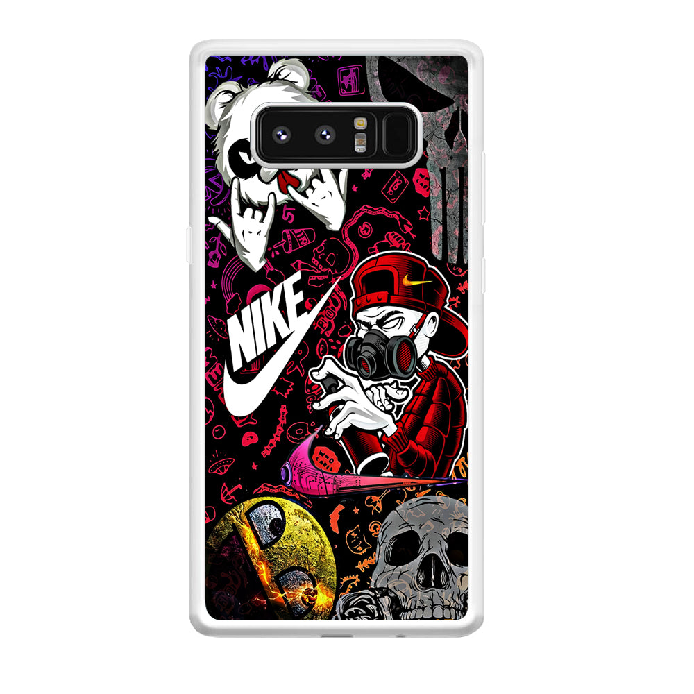 Nike Graffiti Sticker Art Samsung Galaxy Note 8 Case