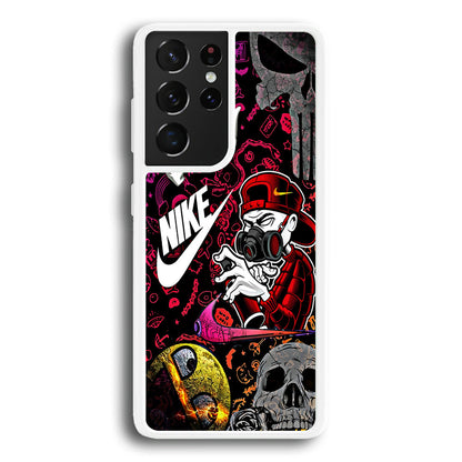 Nike Graffiti Sticker Art Samsung Galaxy S23 Ultra Case