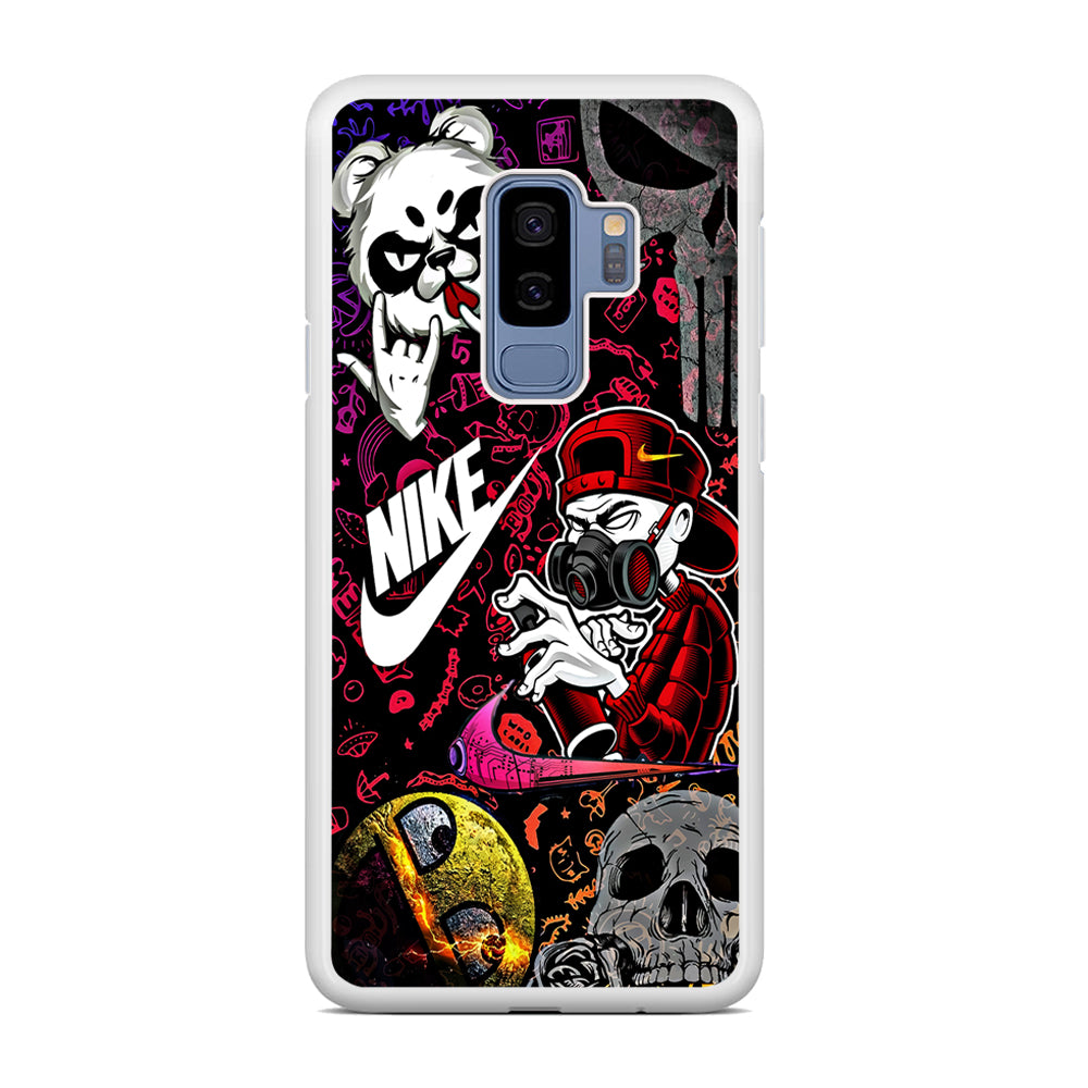 Nike Graffiti Sticker Art Samsung Galaxy S9 Plus Case