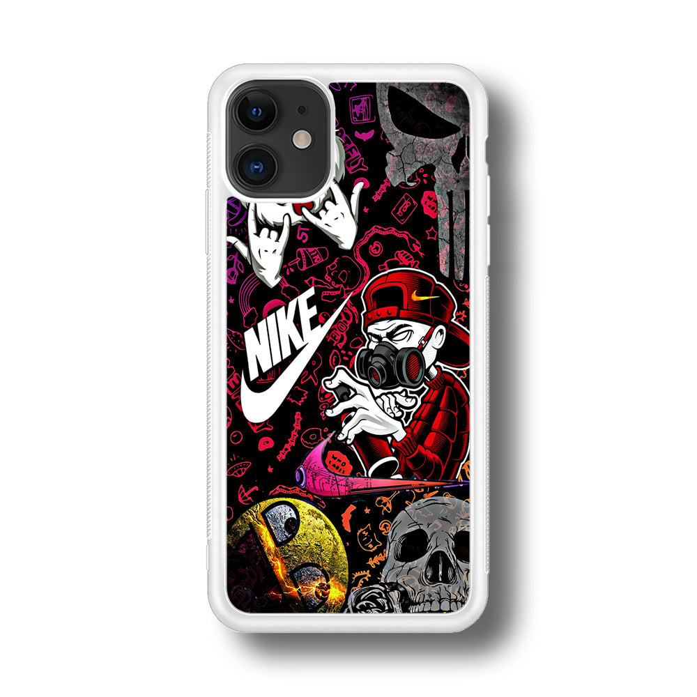 Nike Graffiti Sticker Art iPhone 11 Case