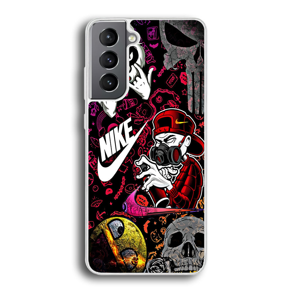 Nike Graffiti Sticker Art Samsung Galaxy S22 Plus Case