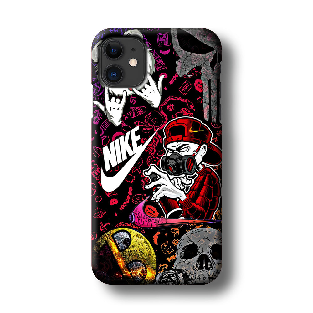 Nike Graffiti Sticker Art iPhone 11 Case