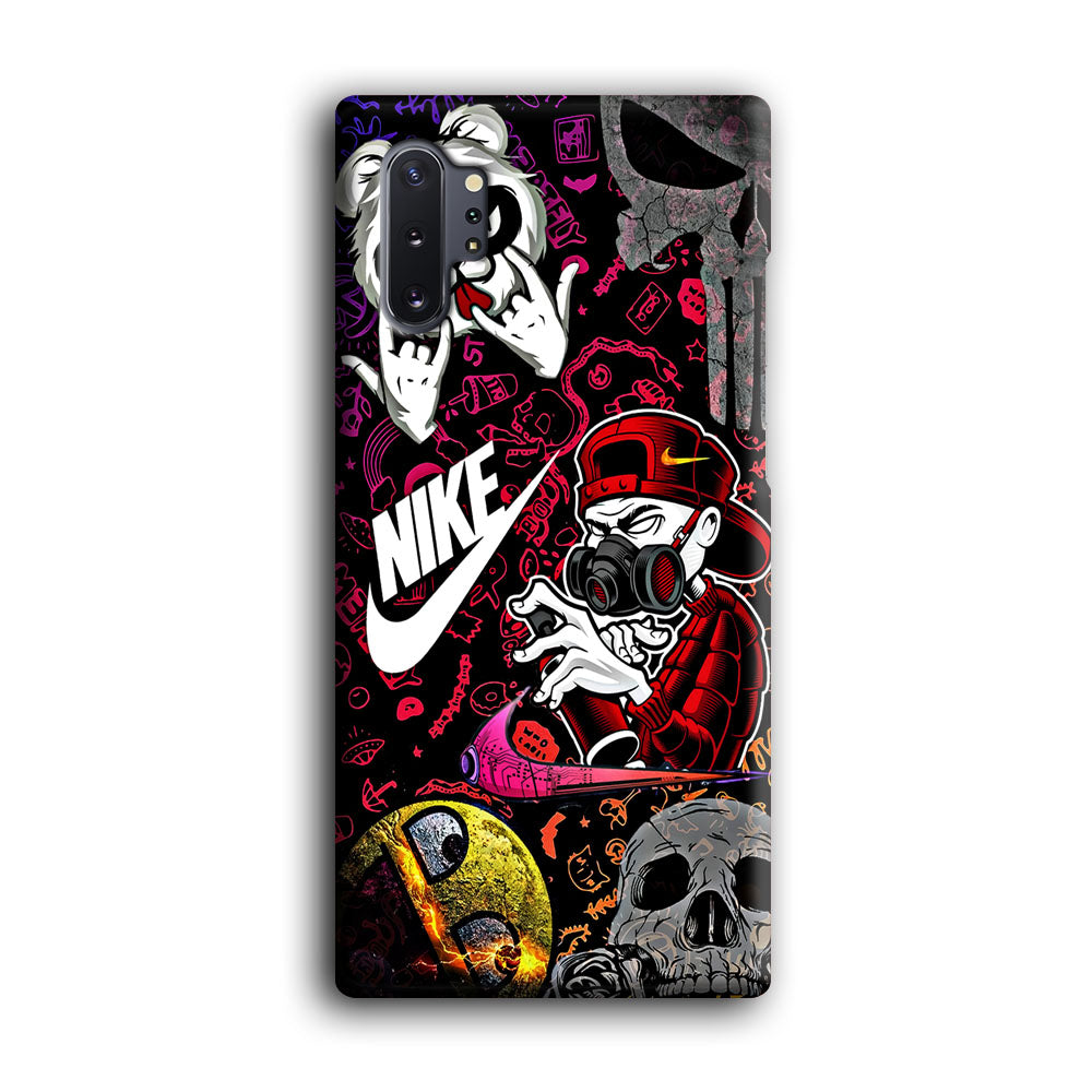 Nike Graffiti Sticker Art Samsung Galaxy Note 10 Plus Case