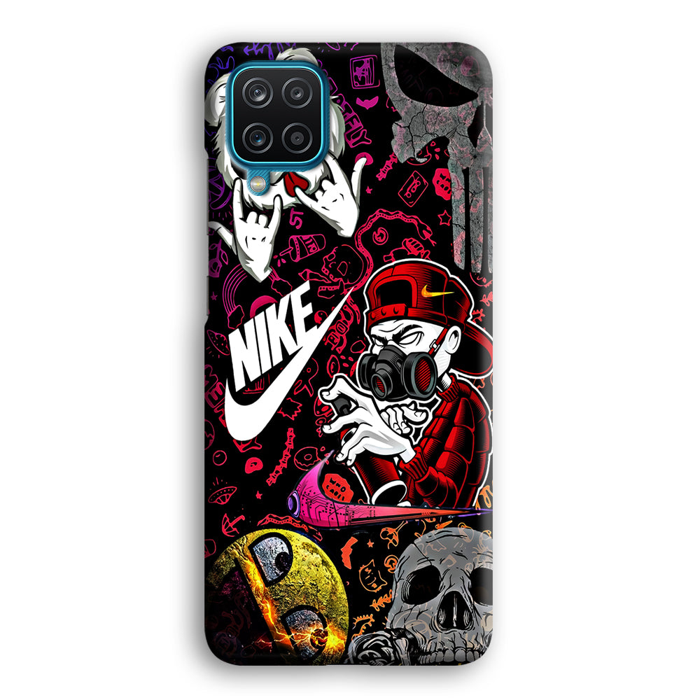 Nike Graffiti Sticker Art Samsung Galaxy A12 Case