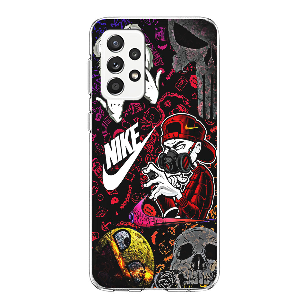 Nike Graffiti Sticker Art Samsung Galaxy A52 Case