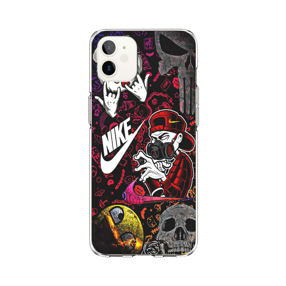 Nike Graffiti Sticker Art iPhone 12 Mini Case