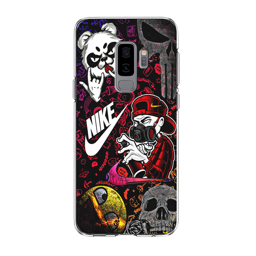 Nike Graffiti Sticker Art Samsung Galaxy S9 Plus Case