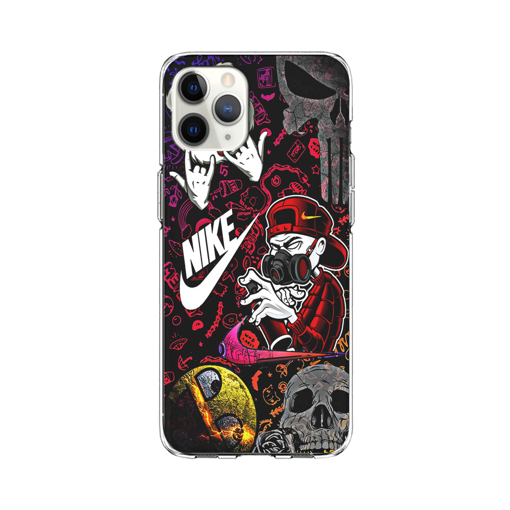 Nike Graffiti Sticker Art iPhone 11 Pro Max Case