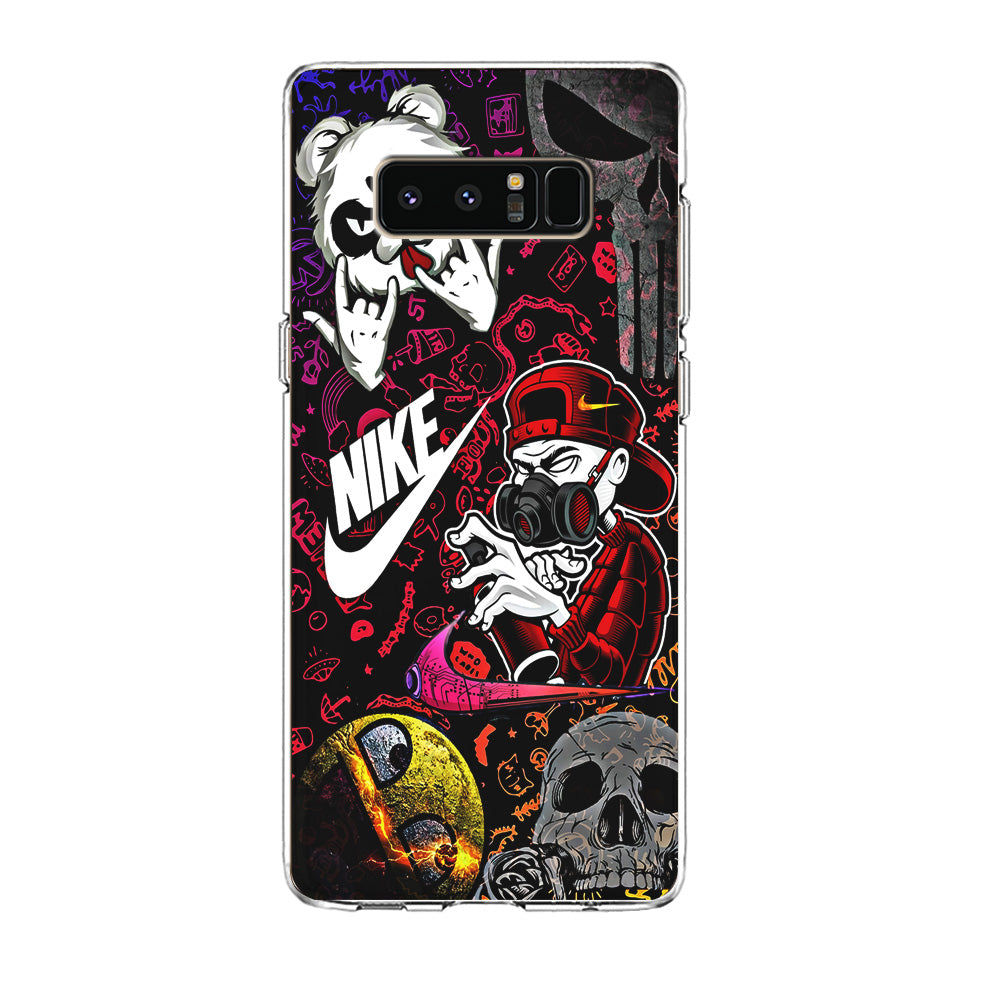 Nike Graffiti Sticker Art Samsung Galaxy Note 8 Case