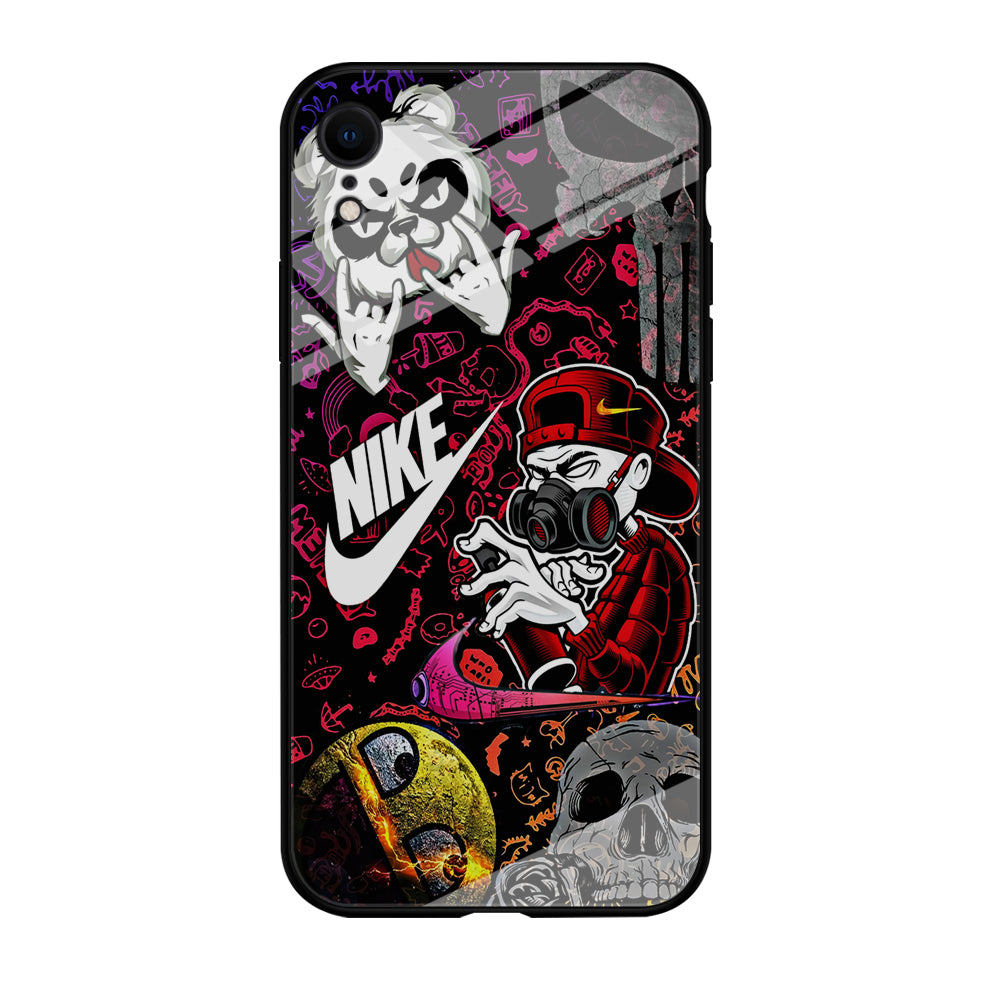 Nike Graffiti Sticker Art iPhone XR Case