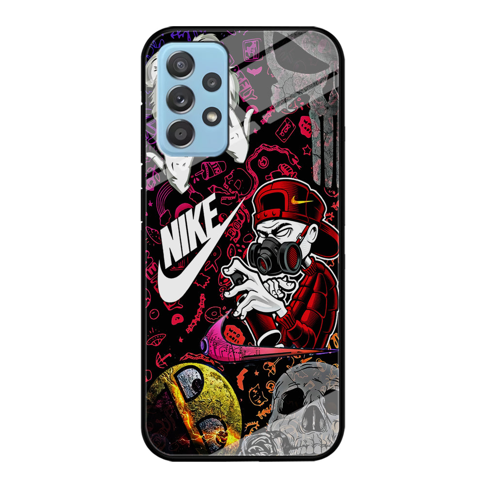 Nike Graffiti Sticker Art Samsung Galaxy A72 Case