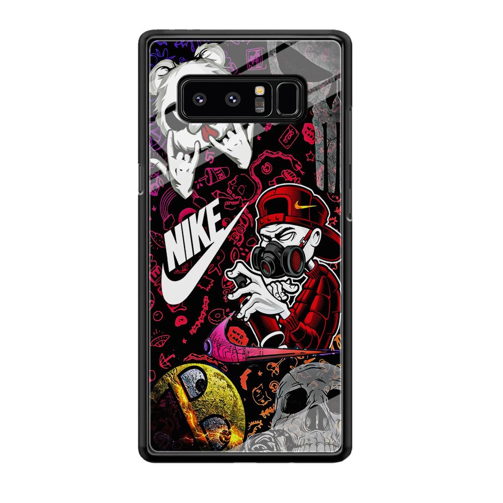 Nike Graffiti Sticker Art Samsung Galaxy Note 8 Case