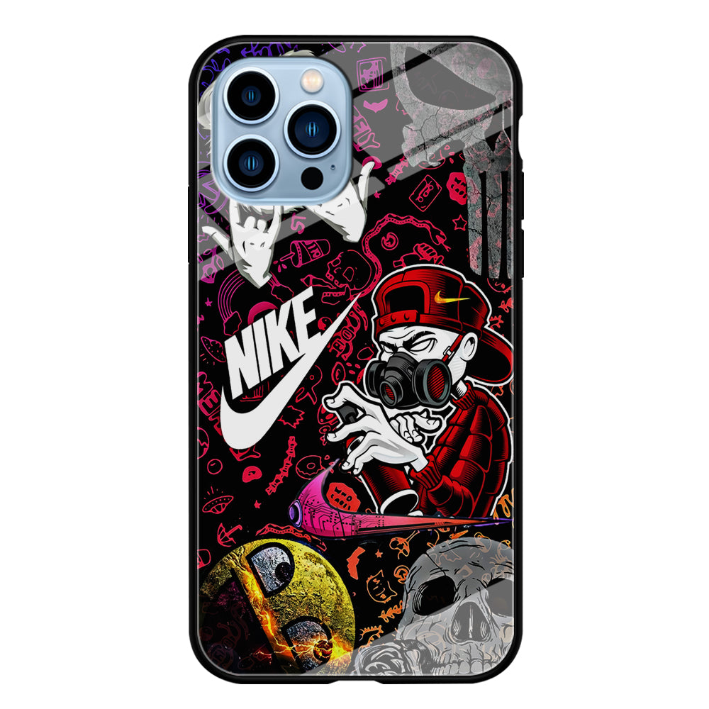 Nike Graffiti Sticker Art iPhone 13 Pro Max Case