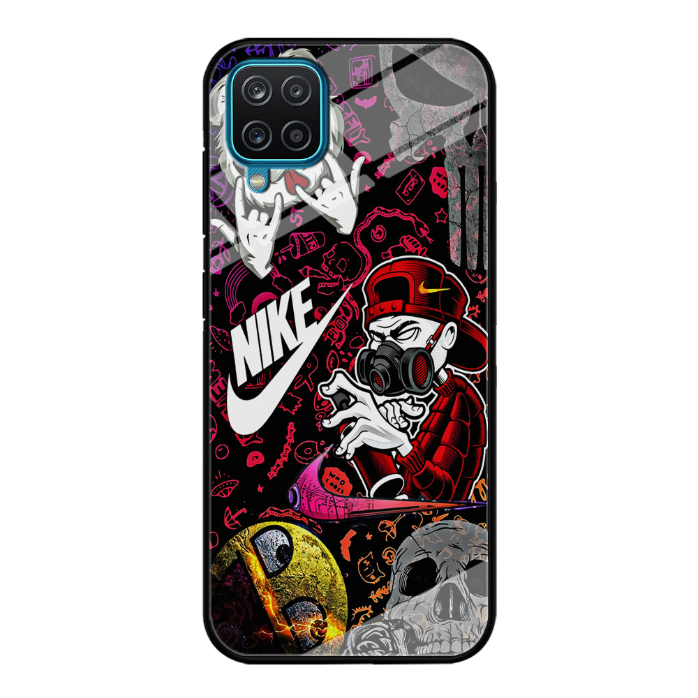 Nike Graffiti Sticker Art Samsung Galaxy A12 Case