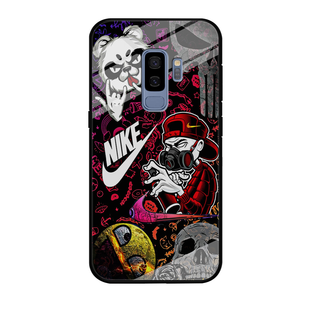 Nike Graffiti Sticker Art Samsung Galaxy S9 Plus Case